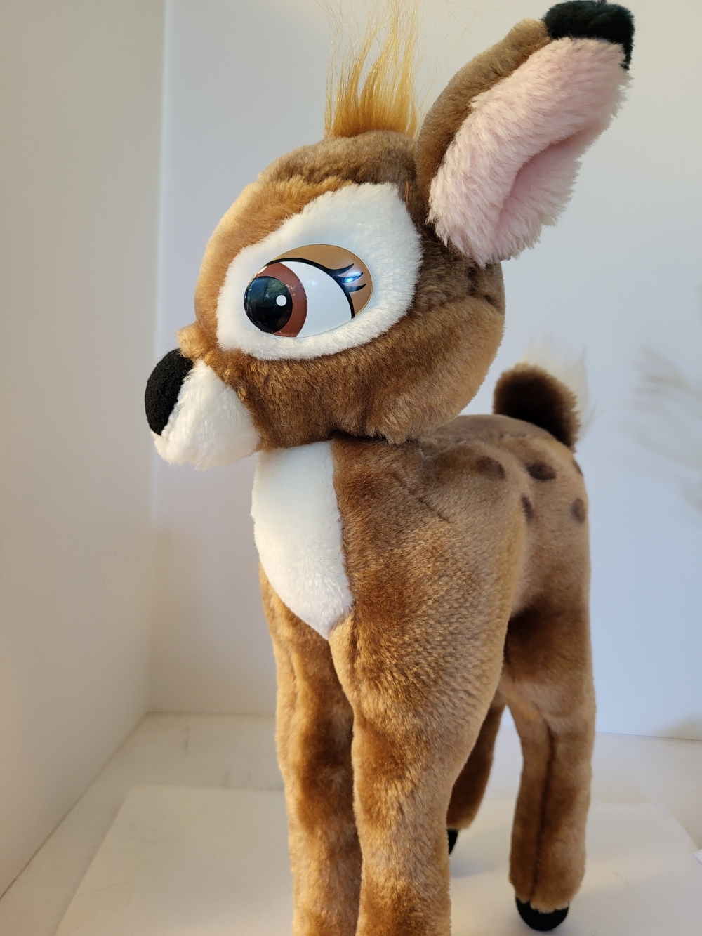 Disney Parks Exclusive 1980s Posable Bambi Plush 14" Canasa Tag Korea